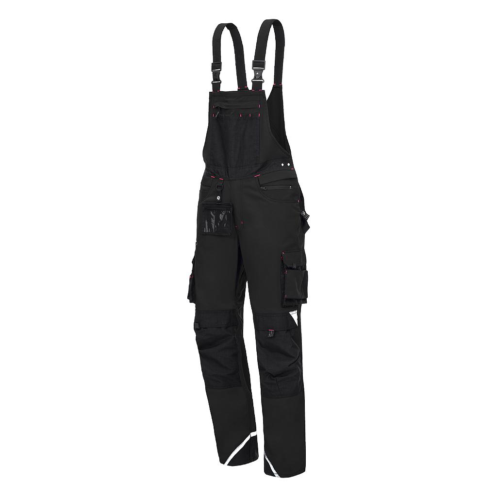 MOTION TEX PRO FX Latzhose schwarz / uni