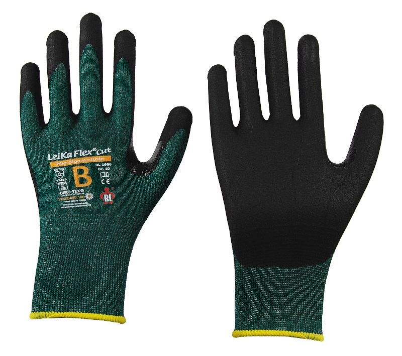RL 1666 • LeiKaFlex® CUT • Schnittschutzhandschuh • Cut-Level 3 (Coupe) + B (TDM) • mit TOUCH-Funktion