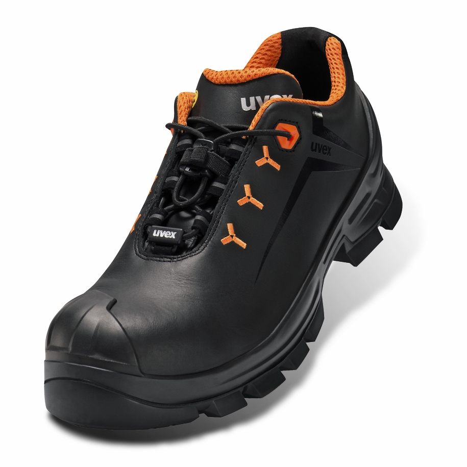 UVEX 2 MACSOLE® S3 Halbschuh 6522/4 PU/Gummi schwarz/orange Weite 14