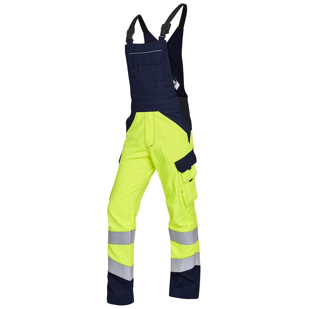 Latzhose 2382 Multiseven leuchtgelb/marine