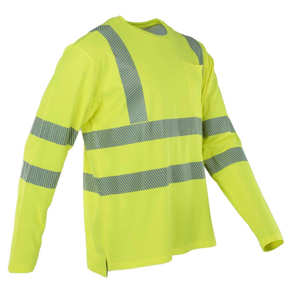 PREVENT® Premium Warnschutz Langarm-Shirt leuchtgelb
