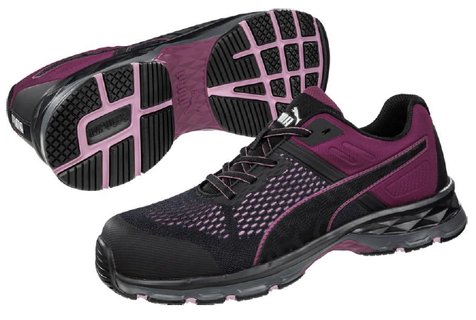 puma® Halbschuh DEFINE WNS LOW S1P ESD HRO SRC schwarz/pink