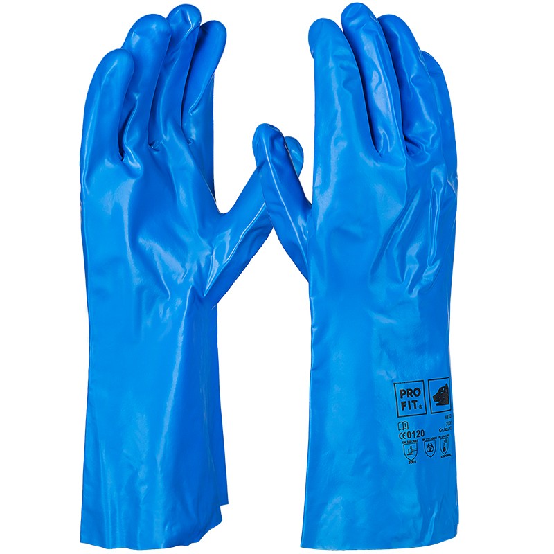 Keto Chemikalienschutzhandschuh, blau, Nitril mit PVA Überzug