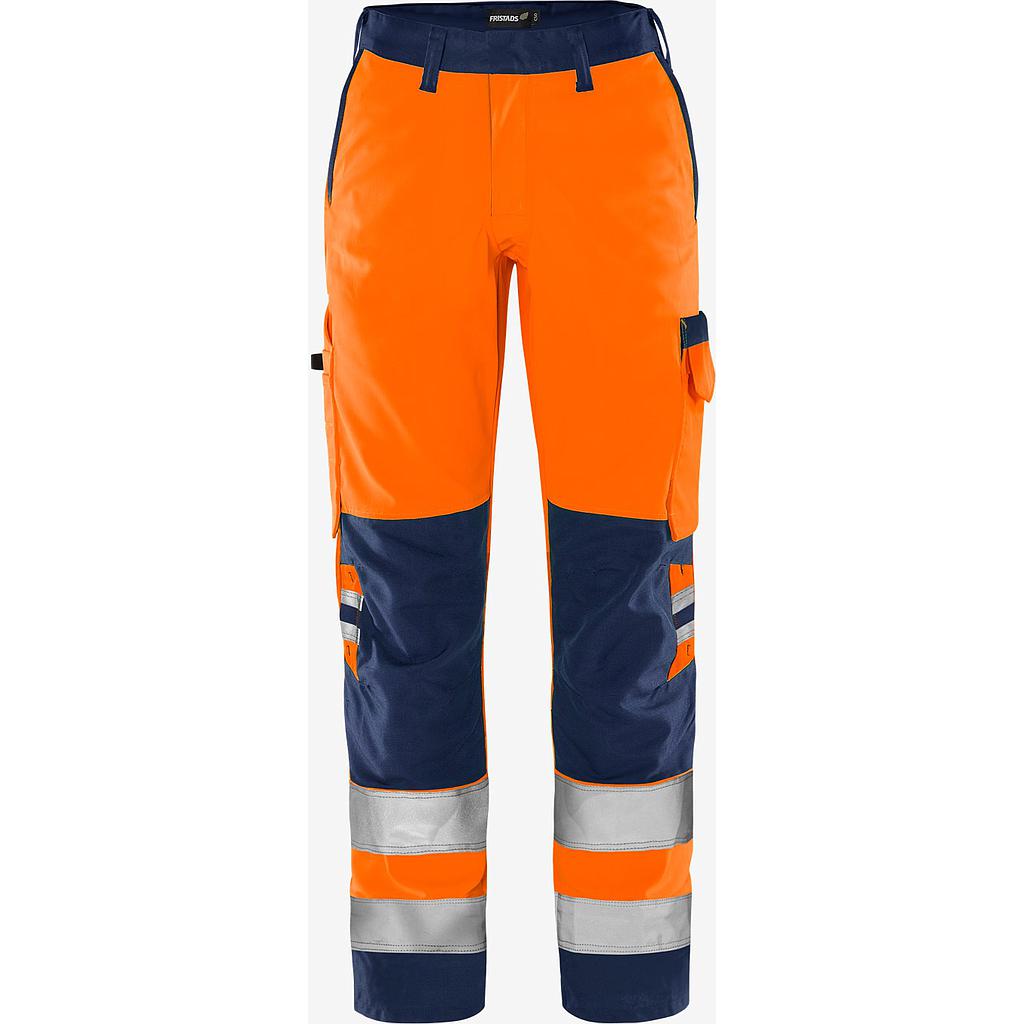  High Vis Green Hose Damen Kl. 2 2642 GPLU Warnschutz-Orange/Marine