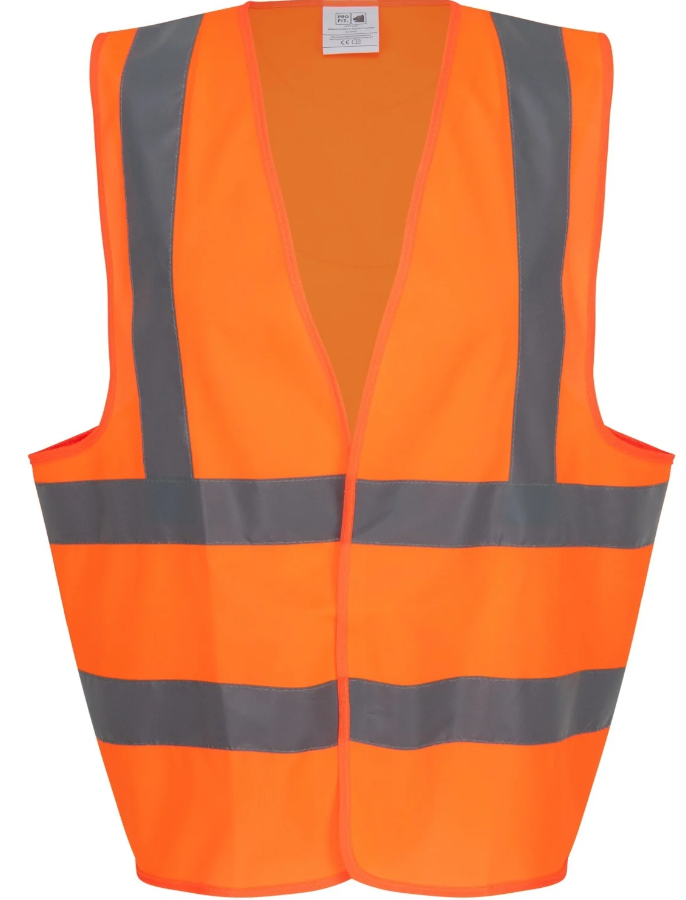 Pro-Fit® Warnweste orange mit Schulterreflex