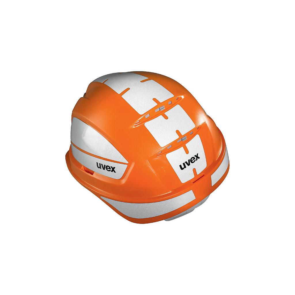 uvex pheos B Schutzhelm orange mit Reflexset L