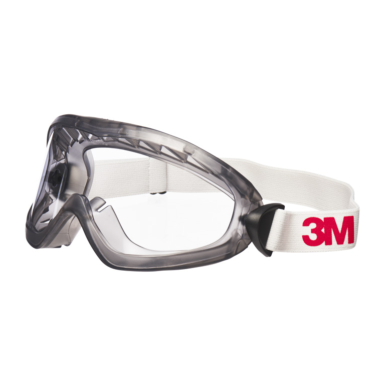 3M 2890SA Schutzbrille AF/UV, A, klar ohne Belüftungsschlitze (gasdicht)