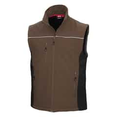 MOTION TEX LIGHT Softshellweste braun/schwarz
