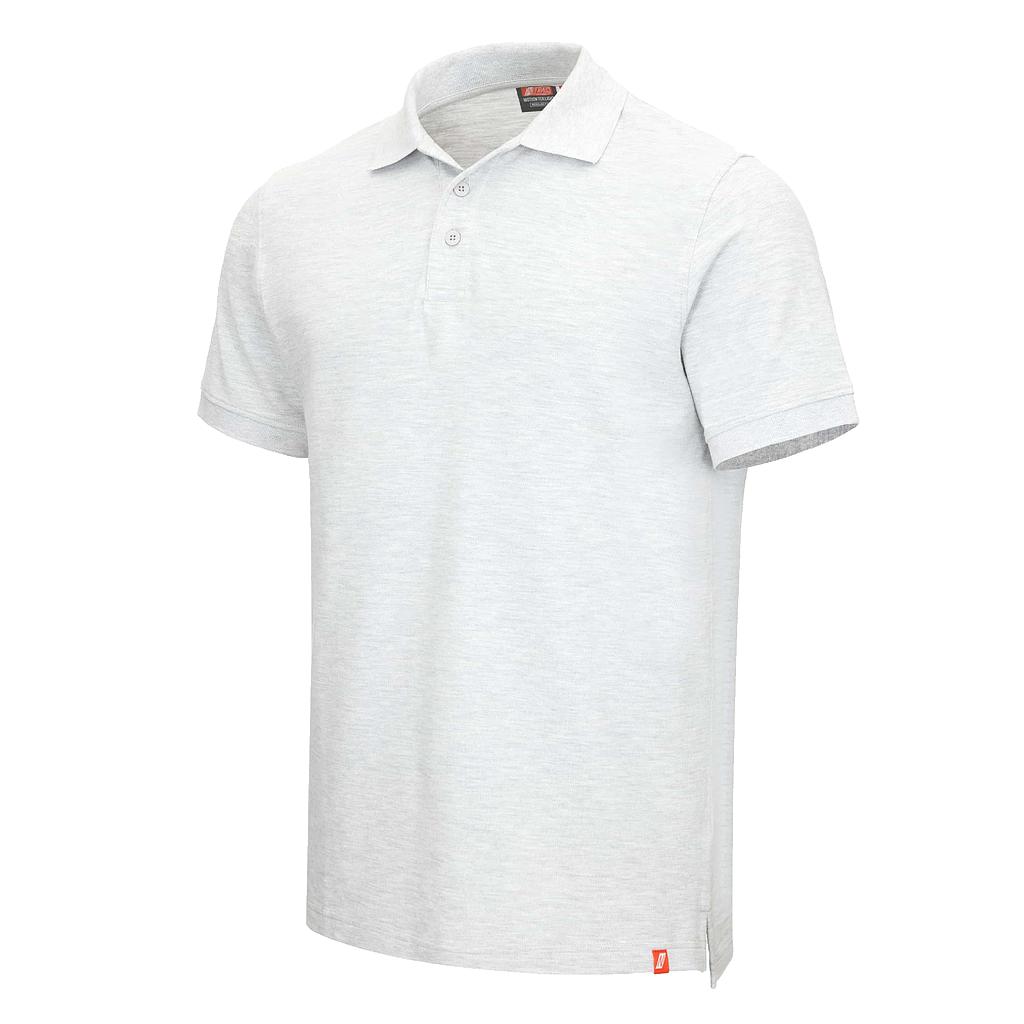NITRAS® MOTION TEX LIGHT, Poloshirt, vorgewaschen, Polokragen, 100% Baumwolle, 200g/qm, STANDARD 100 by OEKO-TEX® hellgrau