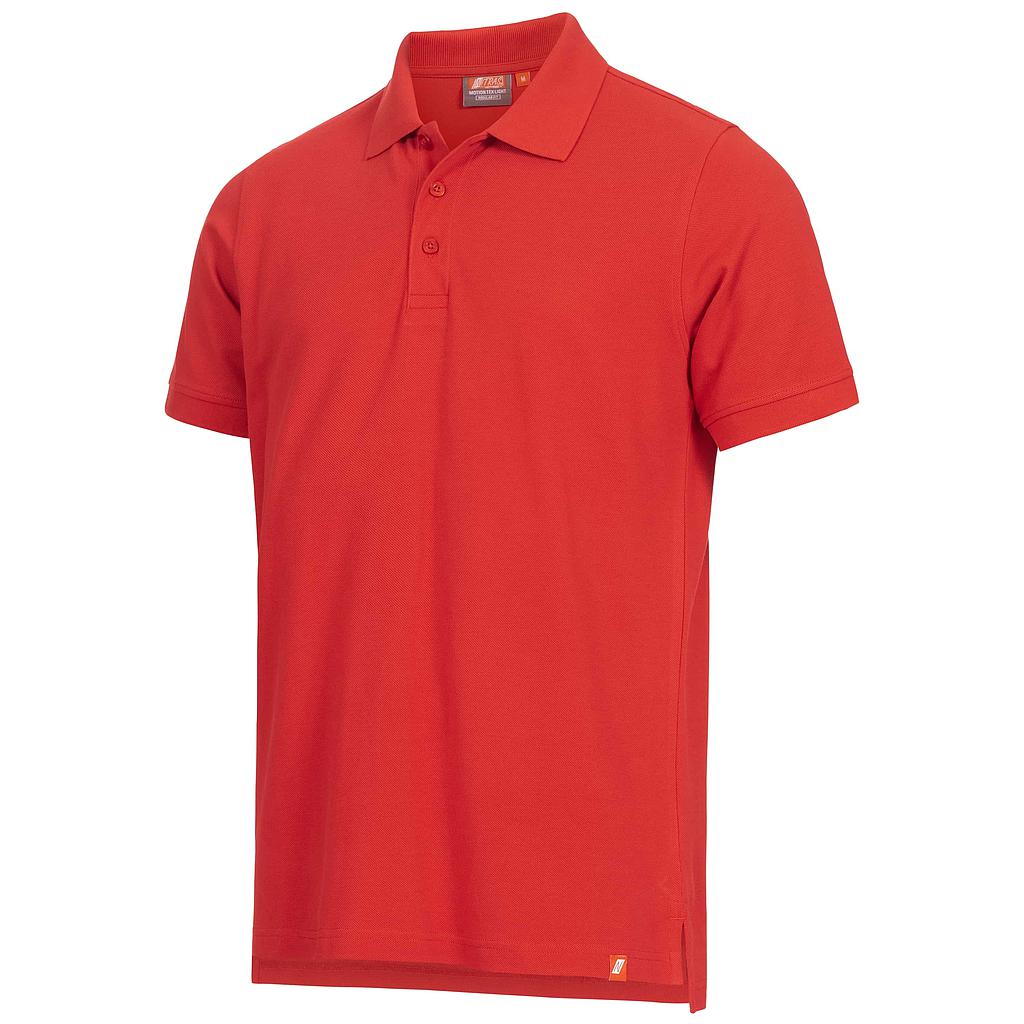 NITRAS® MOTION TEX LIGHT, Poloshirt, vorgewaschen, Polokragen, 100% Baumwolle, 200g/qm, STANDARD 100 by OEKO-TEX® rot