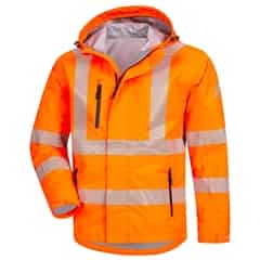 NITRAS® MOTION TEX VIZ, Warnschutz-Regenjacke, neonorange