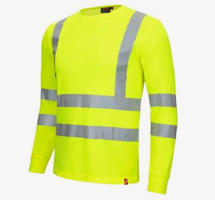 NITRAS® MOTION TEX VIZ, Warnschutz-Langarmshirt, EN ISO 20471 neongelb
