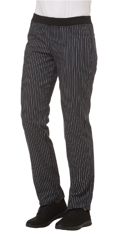Damenhose schwarz/weiß