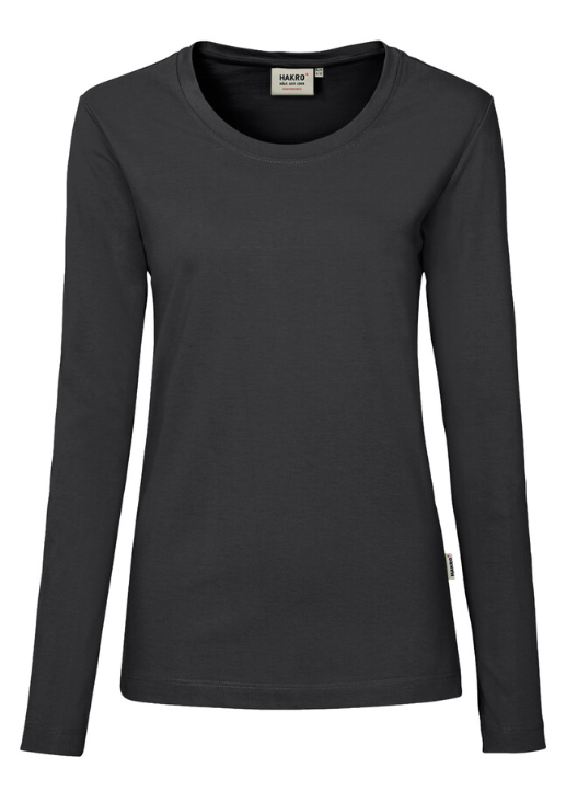 Hakro® Damen-Longsleeve MIKRALINAR® karbongrau
