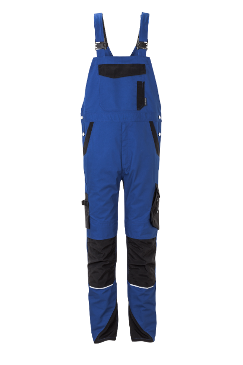 Planam Norit Herren Latzhose kornblumenblau/schwarz