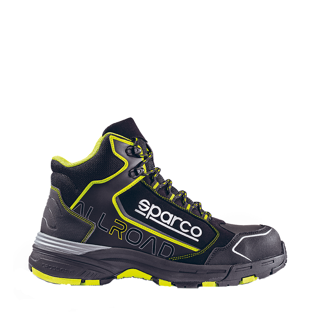 Sparco Halbhoher Schuh Allroad Motegi Black-Yellow H S3