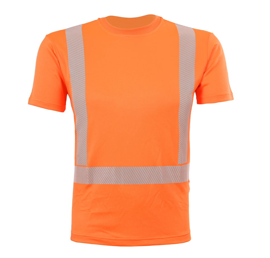 Qualitex Lyocell T-Shirt "Allround Warnschutz" mit UV-Schutz