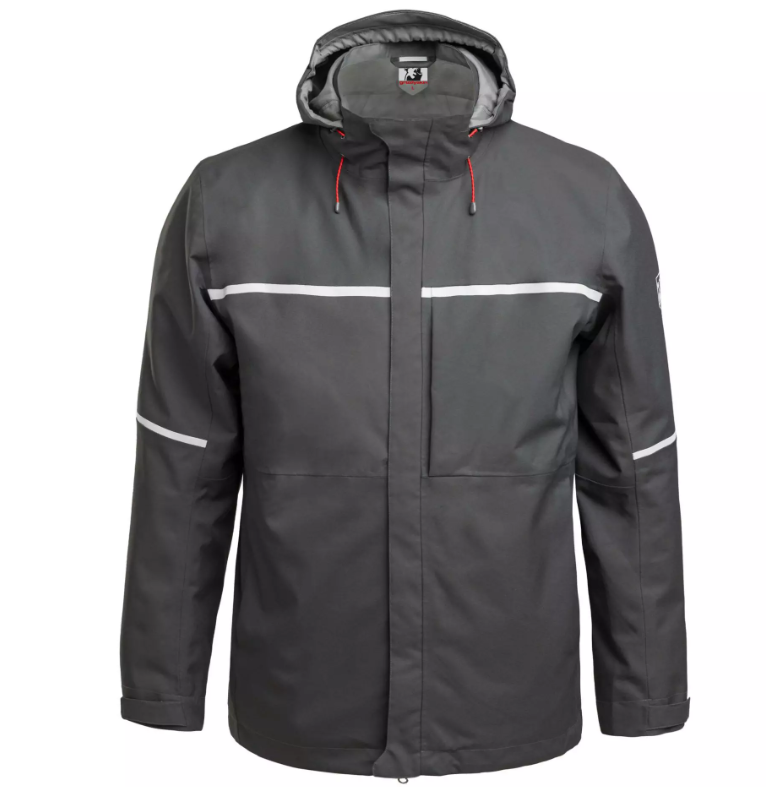 Winter Hardshelljacke "RESIST" PrimaLoft® GRAU