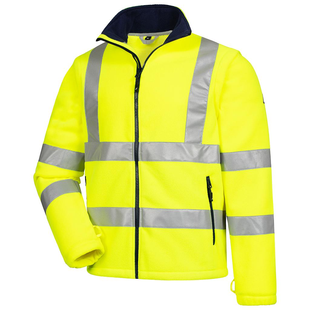 NITRAS MOTION TEX VIZ, Warn-Fleecejacke, neongelb 