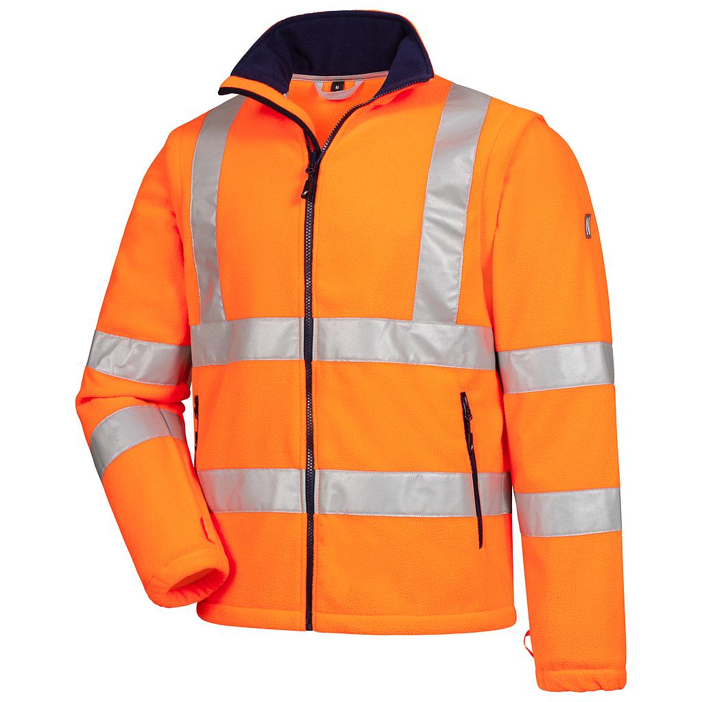 NITRAS MOTION TEX VIZ, Warn-Fleecejacke, neonorange