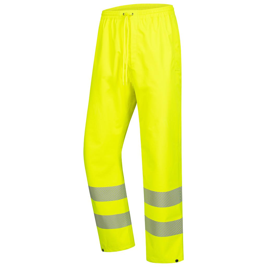 NITRAS MOTION TEX VIZ PLUS, lange Warn-Regenhose, neongelb 