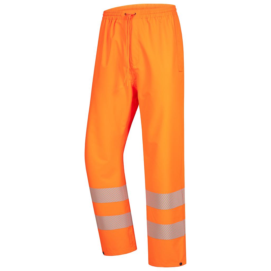 NITRAS MOTION TEX VIZ PLUS, lange Warn-Regenhose, neonorange