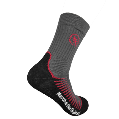 Allround Socks (Basic) anthrazit-dunkelrot lang