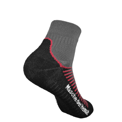 Allround Socks (Basic) anthrazit-dunkelrot kurz