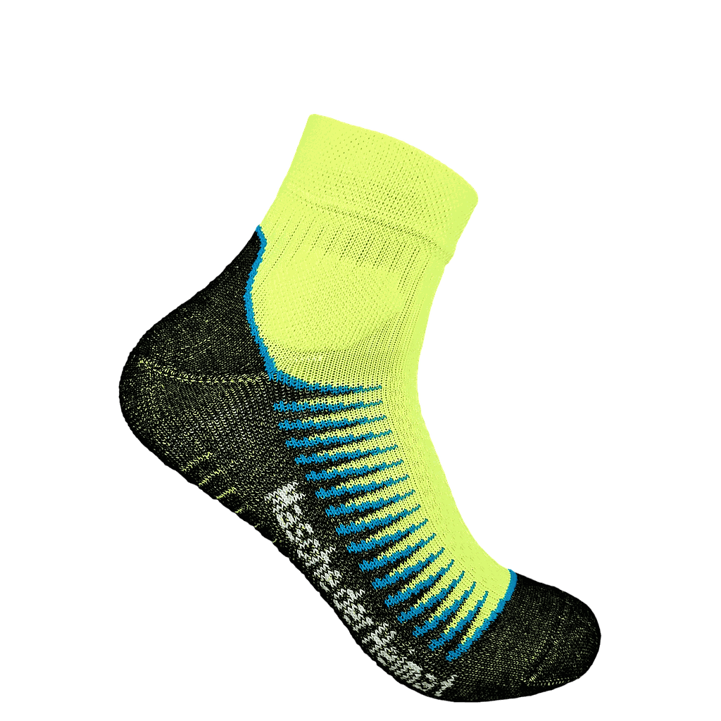 Allround Socks (Basic) fluogelb-azur, kurz