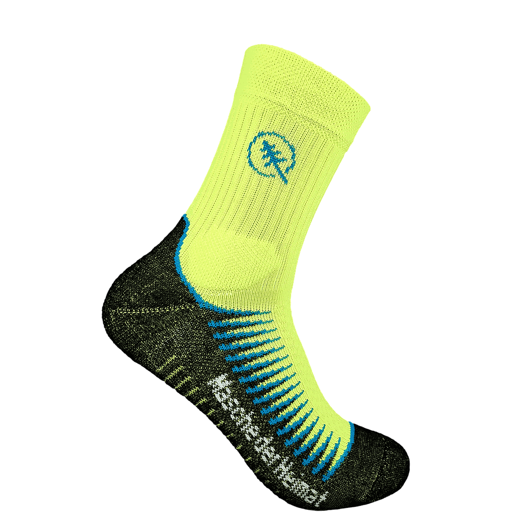Allround Socks (Basic) fluogelb-azur, lang