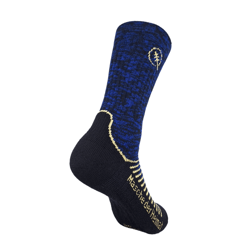 Socks Merino Winter, blau-gold