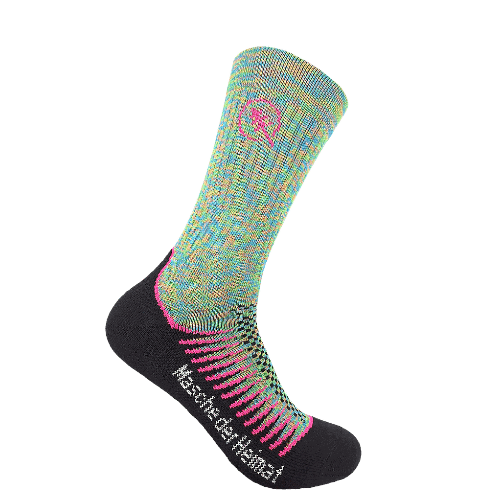 Socks Merino Winter, bunt fluopink