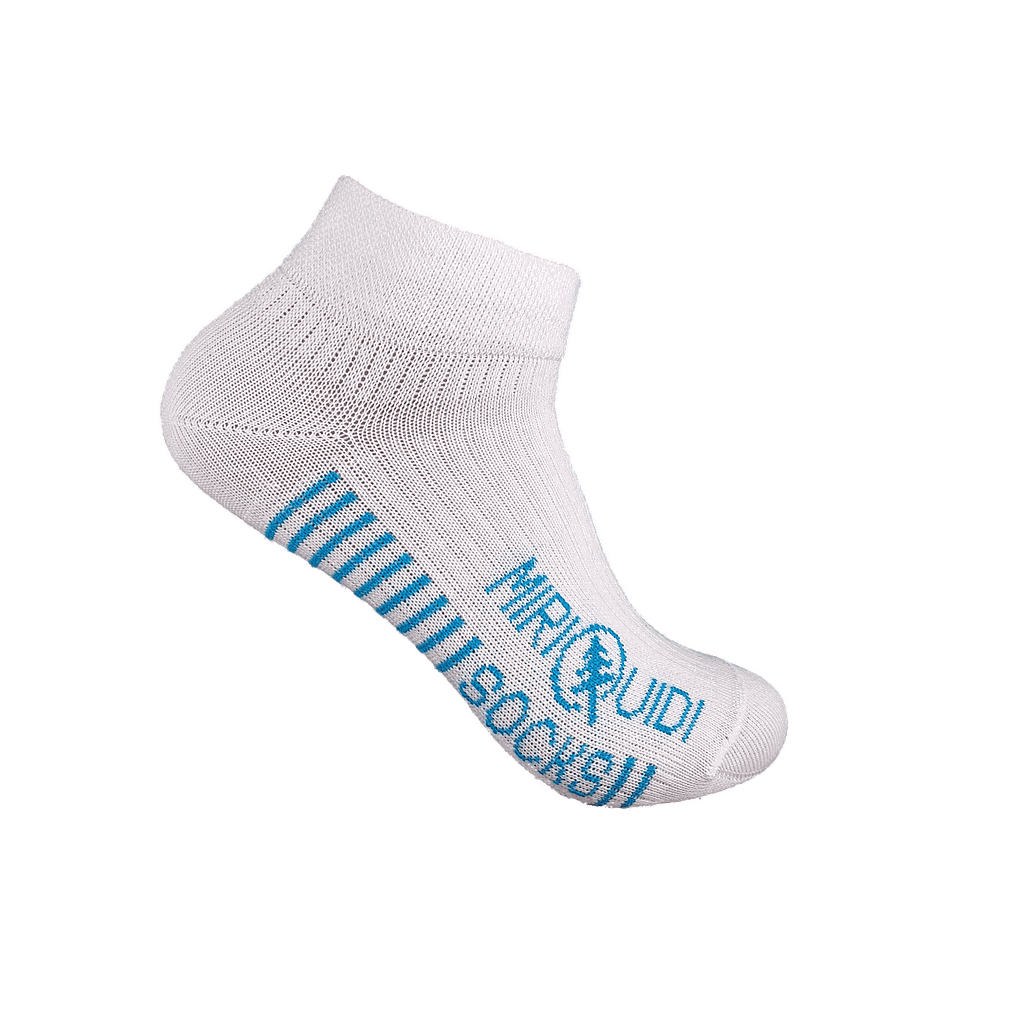 Sneakers Socks, weiß azur