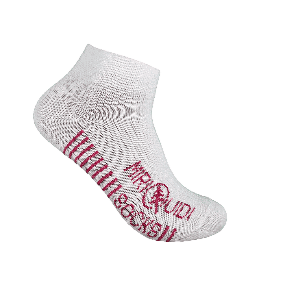 Sneakers Socks, weiß pink