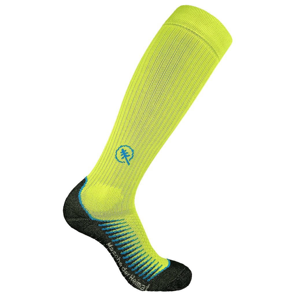 Bike-run Socks, fluogelb azur