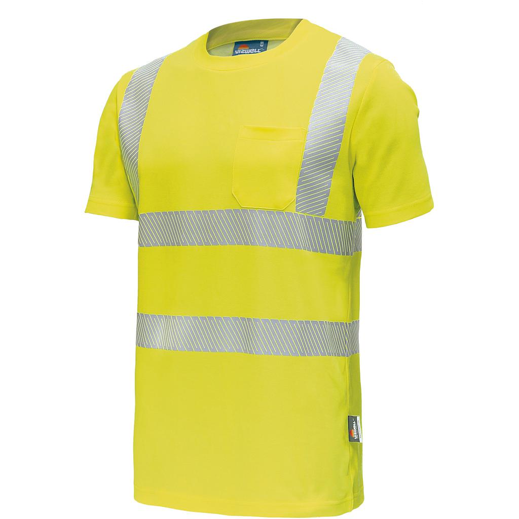 Vizwell Warnschutz T-Shirt leuchtgelb
