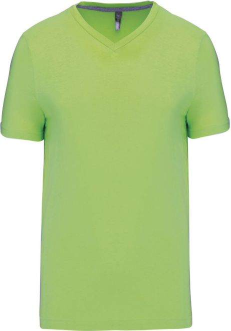 Kariban Herren V-Ausschnitt T-Shirt K 357 lime