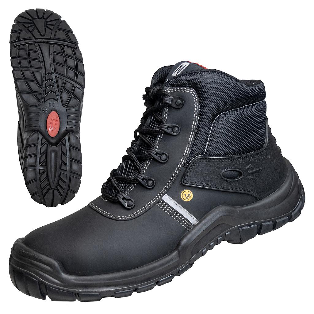 NITRAS® Utility Step Mid, S3L CI FO SR Sicherheitsstiefel, EN ISO 20345, EN IEC 61340-4-3, DGUV Regel 112-191