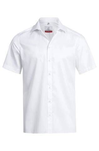 Greiff Herren-Hemd, 1/2-Arm, Regular Fit, Premium,  weiß
