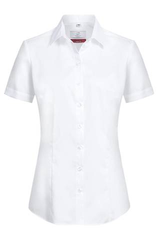 Greiff Damen-Bluse, 1/2-Arm, Regular Fit, Premium, weiß