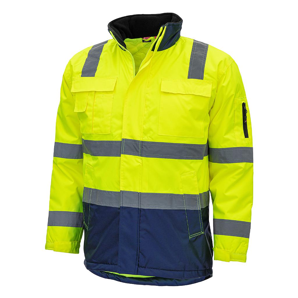 7145 // MOTION TEX VIZ Warnparka neongelb/ marine