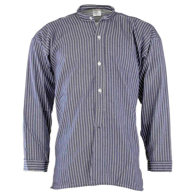 Grubenhemd weiß/blau