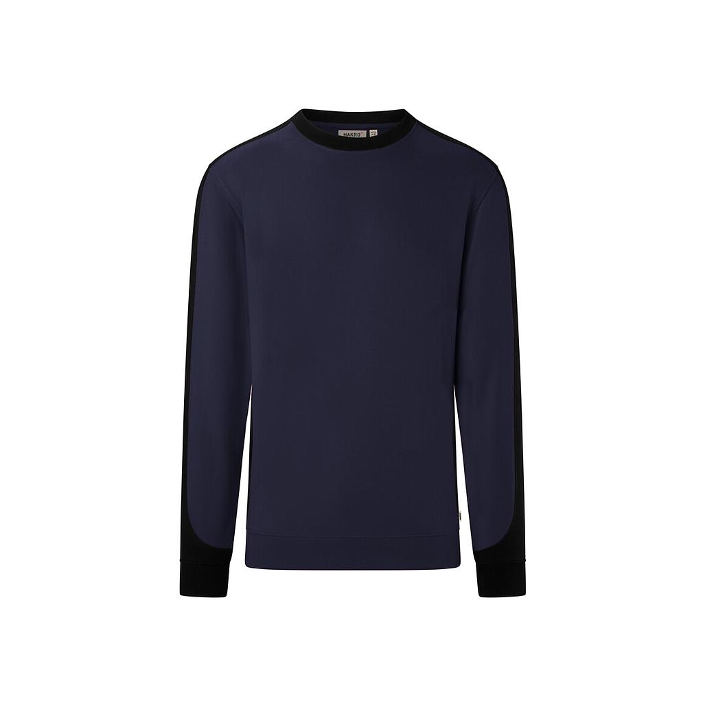HAKRO Sweatshirt Contrast MIKRALINAR® ECO tinte/schwarz