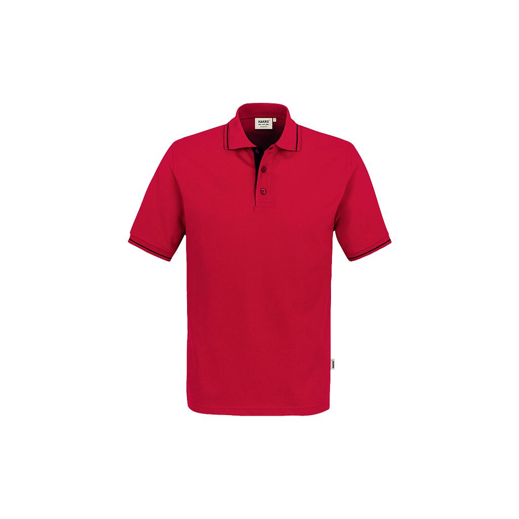 Hakro® Poloshirt Casual rot/schwarz