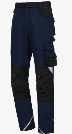 Nitras Arbeitsbundhose 7616 // MOTION TEX PLUS marine/ schwarz