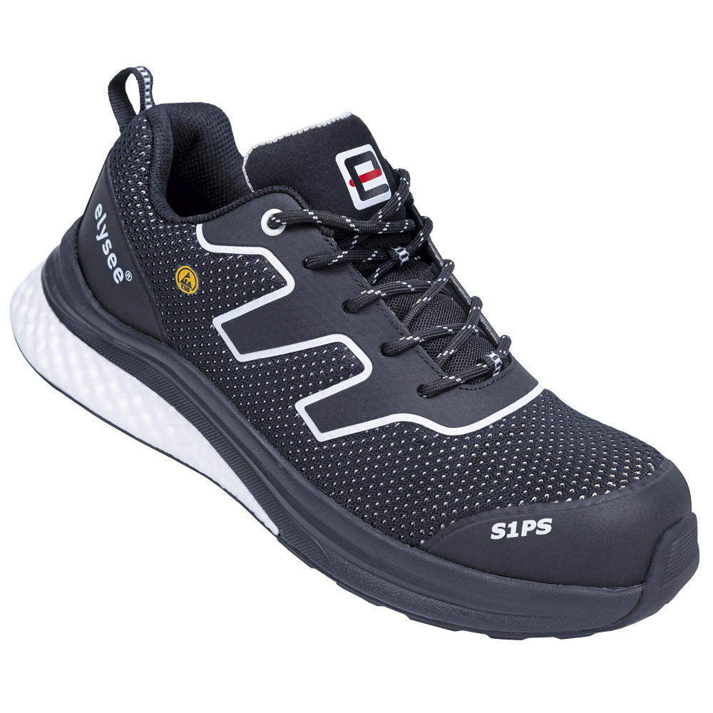 elysee® HALBSCHUHE S1PS *CUSHIONPRO® CORE* schwarz/weiß