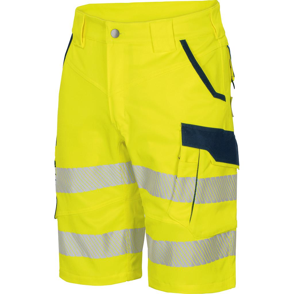 Vizwell Flex HiVis Short leuchtgelb-marine