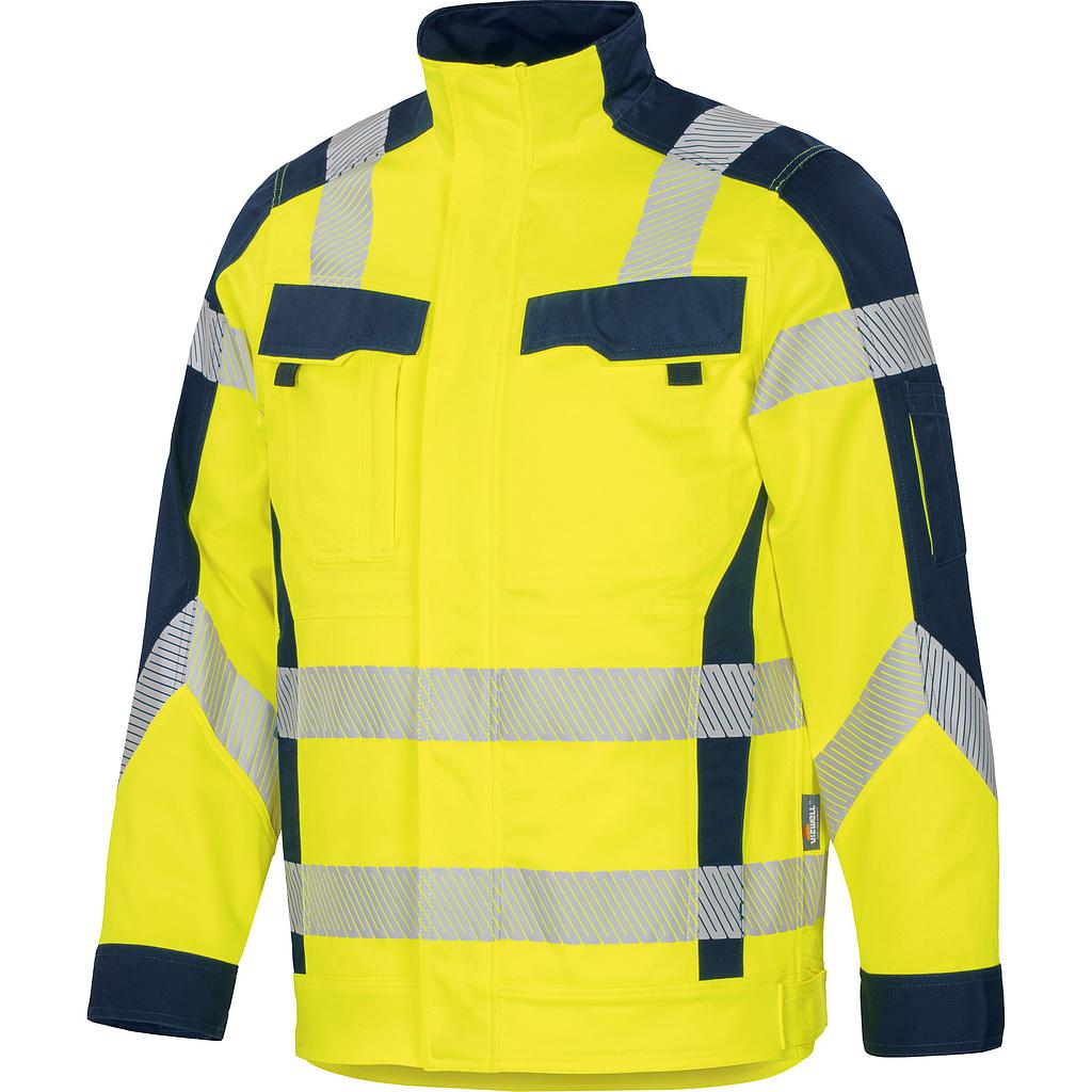 Vizwell Flex HiVis Bundjacke leuchtgelb-marine