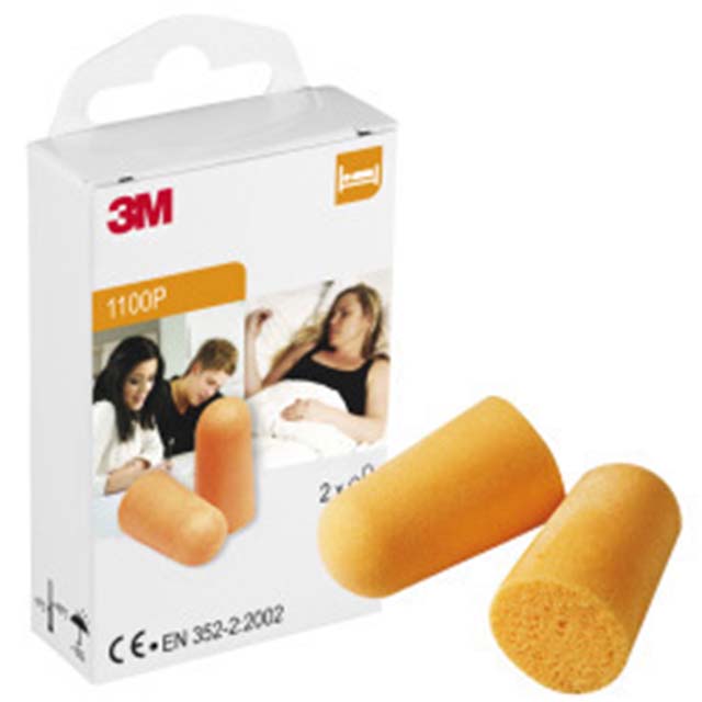 3M™ Gehörschutzstöpsel 1100 SNR-Wert 31 dB Box = 200 Paar