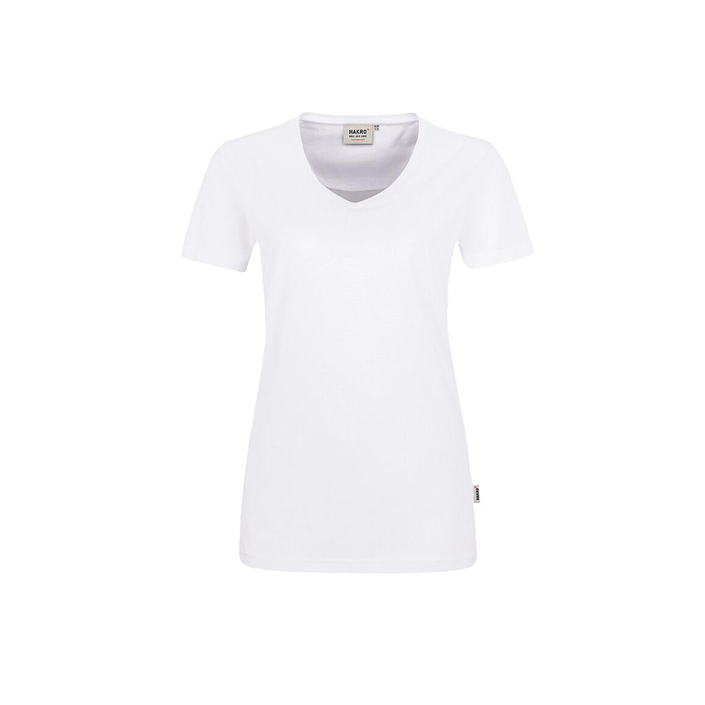 Hakro®  Damen V-Shirt Mikralinar weiß